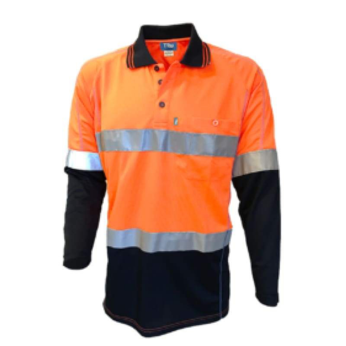 Picture of Tru Workwear, Long Sleeve Polo, Micromesh, Tape